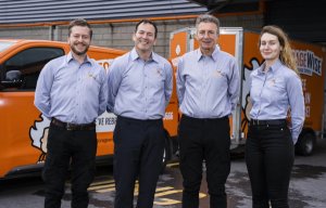 the team standing next to storagewise premises